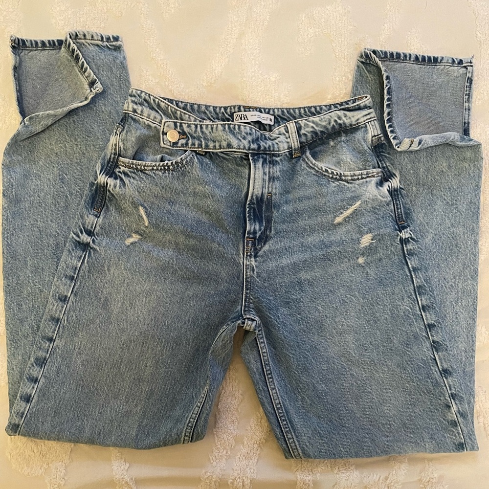 Zara cross waist jeans